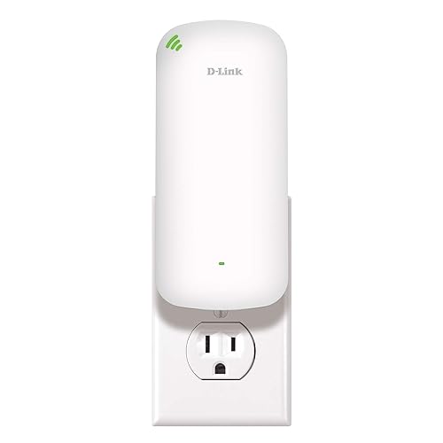 D-Link AX1800 Mesh WiFi 6 Range Extender - Covers up to 2600 sq. ft., Dual Band Repeater and Signal Booster, MU-MIMO, WPA3, Access Point, Extend Wi-Fi in Your Home, Gigabit Port, Easy App Setup (DAP-X1870) WiFi 6 | 2600+ sq. ft.