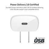 Belkin 30-Watt USB-C Wall Charger, USB-C Power Delivery, PPS Fast Charging for Apple iPhone 15, 15 Plus, 15 Pro, 15 Pro Max, iPhone 14, 14 Pro, 14 Pro Max, Galaxy S23, iPad, AirPods & More - White 30W