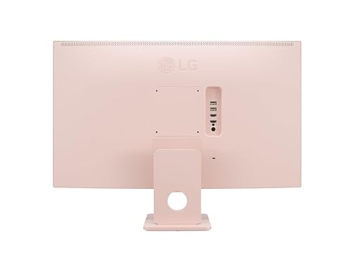 LG 27 FHD IPS MyView Smart Monitor with webOS and Built-in Speakers, Pink