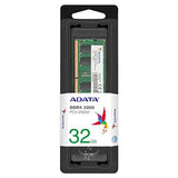 ADATA Premier 32GB Single DDR4 3200MHz CL22 PC4-25600 260-Pin SODIMM Memory RAM Single (AD4S320032G22-SGN)