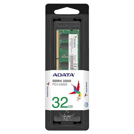 ADATA Premier 32GB Single DDR4 3200MHz CL22 PC4-25600 260-Pin SODIMM Memory RAM Single (AD4S320032G22-SGN)