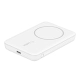 Belkin Portable Charger, MagSafe Charger Wireless Power Bank - 7.5W Wireless Charger - Portable Magnetic Battery Pack - iPhone 16, 15, 14, 13, Plus, Pro, Max, AirPods, Google Pixel 10, etc. - White