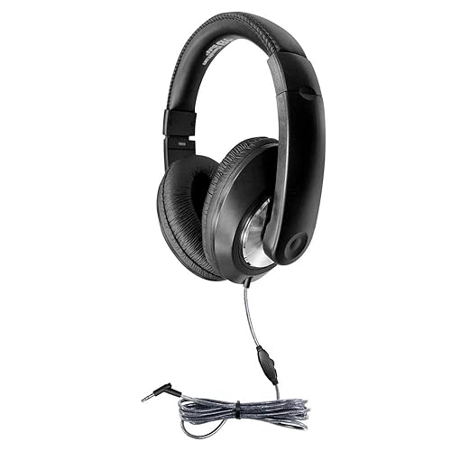 Hamilton Buhl Smart-Trek Headphone || 3.5mm TRRS Plug, Durable and Comfortable, Black (ST1BK)