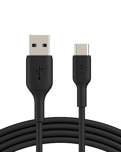 Belkin CAB001bt3MBK 9.8-Foot Boost?Charge USB-C to USB-A Cable, black, 3 m Black USB-C to USB-A (PVC)