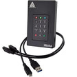 Apricorn Aegis Fortress Level 3 Validated, 2TB USB 3.0 Hardware Encrypted Portable Drive (AFL3-2TB), Black