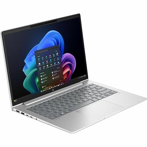 HP ProBook 4 G1q 14 Copilot+ PC Notebook - WUXGA - Qualcomm Snapdragon X X1-26-100-16 GB - 512 GB SSD - English Keyboard - Pike Silver