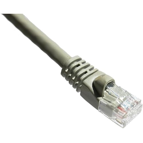 Axiom 100ft Cat6a 650mhz S/FTP Shielded Patch Cable Molded Boot (Gray)