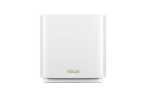 ASUS ZenWiFi Whole-Home Tri-Band Mesh WiFi 6E System (ET9 1PK), Coverage up to 2,850 sq.ft, 7800Mbps, New 6GHz Band, AiMesh, Lifetime Free Internet Security