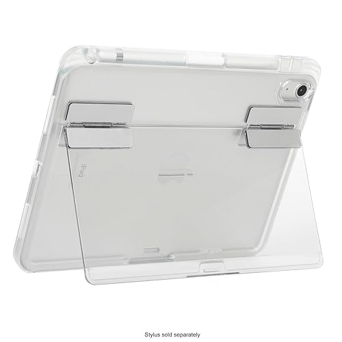 Targus Click-in Clear Case and Kickstand for 10.9 iPad (10th gen.), Clear - Military-Grade Shock Absorbent Protective Case with Hands-Free Viewing (THD927GL)