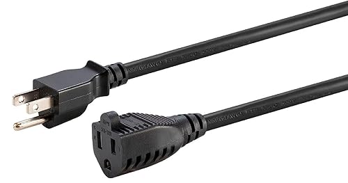 Monoprice Flat Cat6 Ethernet Patch Cable - Snagless, 550MHz, UTP, 30AWG, 5 Feet, Black - Flexboot Series