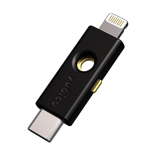 Yubico - YubiKey 5Ci - Two-Factor authentication (2FA) Security Key for Android/PC/iPhone, Dual connectors for Lighting/USB-C, FIDO Certified