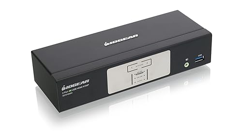IOGEAR 2-Port 4K KVMP Switch with HDMI® Connection, USB 3.0 Hub, and Audio (TAA) GCS1932H