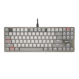 Cherry KC 500 MX LP Mechanical Low Profile Keyboard | Slim Design | White Lighting | PBT Key caps New MX LP 2.0 Switches (Gray, TKL)