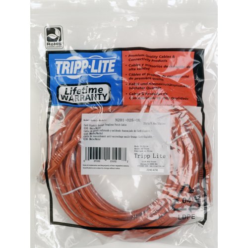 Tripp Lite 10 Ft Cat6 Gigabit Snagless Molded Patch Cable