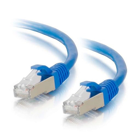 C2G 00680 Cat6a Cable - Snagless Shielded Ethernet Network Patch Cable, Blue (9 Feet, 2.74 Meters) 9ft Shielded Blue