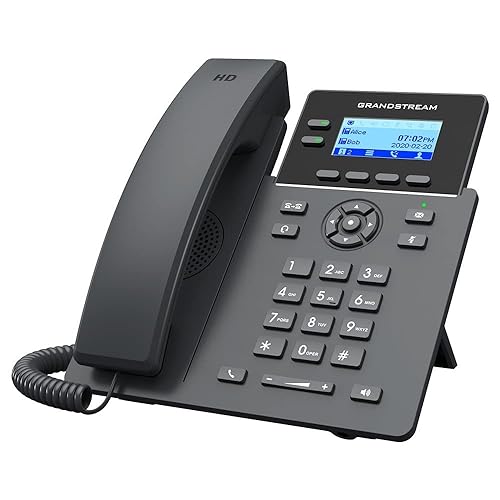 GRP2602P VoIP SIP Telephone PoE Required, Power Adapter NOT Included, 2.21 inch LCD, HD Audio, RJ9 Jack.2 x Fast Ethernet, 2 x line Keys,