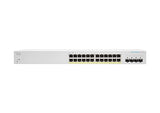 Cisco Business CBS220-24FP-4G Smart Switch | 24 Port GE | Full PoE | 4x1G SFP | 3-Year Limited Hardware Warranty (CBS220-24FP-4G-NA) 24-port GE / PoE+ / 382W / 4 x GE uplinks