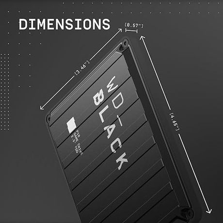 WD_BLACK 2TB P10 Game Drive, Portable External Hard Drive, Works with PlayStation, Xbox, & PC - WDBA2W0020BBK-WES1 Game Drive for PC, Playstation, & Xbox 2TB Black