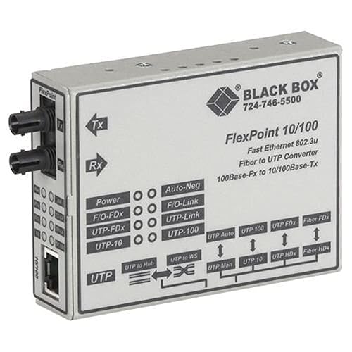 Black Box Network Services LMC100A-R3 Flexpoint Modular Media Converter 10bas