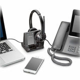 HP Poly Savi 8200 Office 8220-M Headset - Wireless - DECT