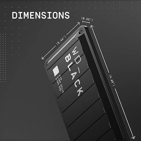 WD_Black 4TB P50-Game Drive Portable External Solid State Drive SSD, Compatible with-Playstation-Xbox, PC, & Mac, Up to 2,000 MB/s - WDBA3S0040BBK-WESN