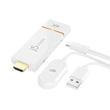 j5create ScreenCast 4K Wireless Adapter Screen Cast from Mobile Phone, Tablet, or Laptop Support for AirPlay, Miracast & Chromecast Mirror Extend for Windows & macOS Wireless Screen Display (JVAW76)
