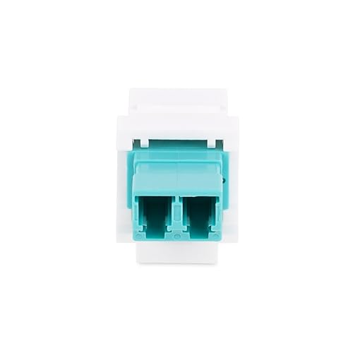 StarTech.com LC to LC Coupler, LC Fiber Coupler, LC/UPC Duplex Keystone Jack, Fiber Optic Keystone Coupler for Patch Panel