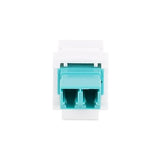 StarTech.com LC to LC Coupler, LC Fiber Coupler, LC/UPC Duplex Keystone Jack, Fiber Optic Keystone Coupler for Patch Panel