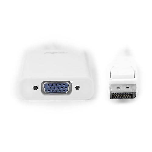 Rocstor DisplayPort to VGA Video Adapter Converter (Y10A102-W1),White