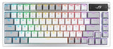 ASUS ROG Azoth Wireless Mechanical Gaming Keyboard – 75% TKL, Tri-Mode Connectivity, Hot Swappable Pre-lubed ROG NX Storm Clicky Switches, PBT Keycaps, RGB, OLED Display, PC/Mac Support - White NX Storm Clicky Switch Storm Switch-Refined clicky White