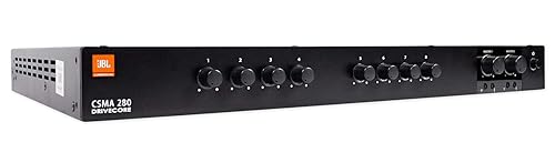 JBL Professional CSMA280 Commercial Series Two-Channel 80-Watt Powered Audio Mixer/Amplifier 80-Watt Two-channel