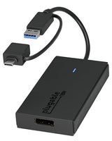 Plugable USB C to DisplayPort Adapter, Universal Video Graphics Adapter for USB 3.0 and USB-C Macs and Windows, Extend a DisplayPort Monitor up to 1080p@60Hz