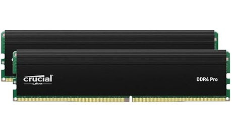 Crucial Pro RAM 32GB Kit (2x16GB) DDR4 3200MT/s (or 3000MT/s or 2666MT/s) Desktop Memory CP2K16G4DFRA32A