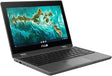 Asus Chromebook Flip CR1 CR1100FKA-YZ182T 11.6 Touchscreen Rugged Convertible 2 in 1 Chromebook - HD - Intel Celeron N5100-8 GB - 32 GB Flash Memory - Dark Gray - Intel Chip - 1366 x 768 - Chr