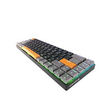 Cherry MX-LP 2.1 Compact Wireless Gaming Keyboard. RGB MX Silver Speed Switches. RGB Lighting Low-Profile MX Precision switches. 65% Size. 68 Keys. (Black & Orange)