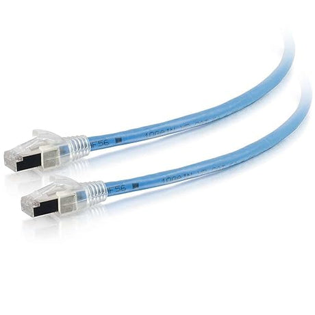 C2G/Cables to Go 43174 100ft Cat6a Shielded HDBaseT Certified Cable, Plenum CMP-Rated, Blue 100 Feet CMP Blue