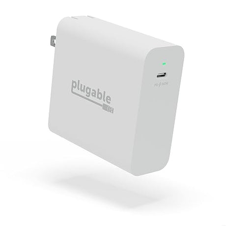 Plugable 140W USB C Charger, GaN Wall Charger for Laptop, PD 3.1 (EPR) Power Adapter, Compatible with MacBook Pro, MacBook Air iPad Pro, Surface and USB-C Devices