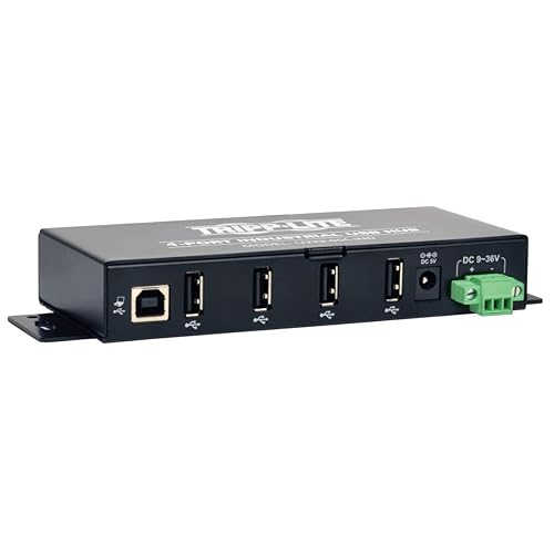 4port Industrial USB 2.0 Hub Heavy Duty 15kv ESD Immunity