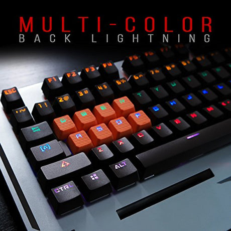 Bloody Gaming B740 Wired Optical Gaming Keyboard with Ergonomic Wrist Rest – Quiet & Satisfying Switch Keyboard - LED Backlit Illuminated Keys – Water/Splash Resistant - Black Switches – LK Gen 1