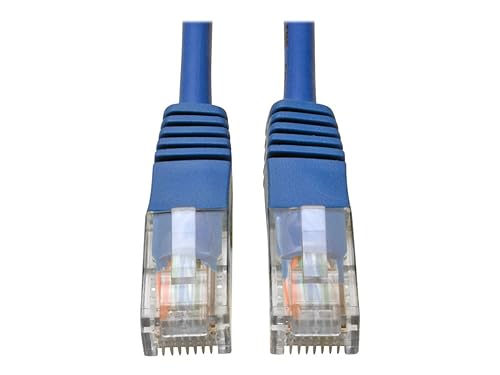 Tripp Lite Patch Cable, Molded, Cat5e, 350MHz, RJ45 M/M, 50FT, Blue