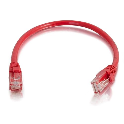 C2G 03999 Cat6 Cable - Snagless Unshielded Ethernet Network Patch Cable, Red (4 Feet. 1.22 Meters) 4 Feet/ 1.22 Meters Red