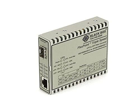 BLACK BOX NETWORK SERVICES FLEXPOINT Media Converter, 10BASE-T/100B