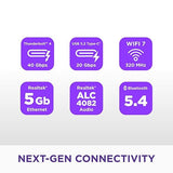 NZXT N9 Z890 - Intel Z890 LGA 1851 ATX Gaming Motherboard for Core Ultra (Series 2) - 20+1+1, DDR5, 5X M.2, PCIe 5.0, Wi-Fi 7, 5GbE, Thunderbolt 4 - RGB, Full-Metal Cover, White PCB