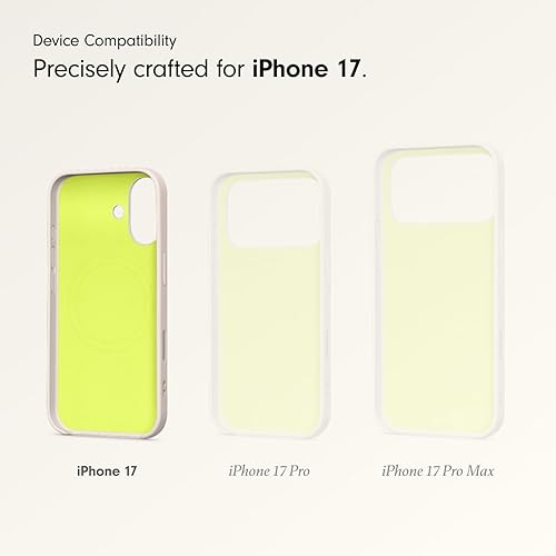 Beats iPhone 17 Kickstand Case with MagSafe & Camera Control, Built in Stand & Lanyard, Matte Finish with Microfibre Lining – Lime Stone iPhone 17 Kickstand Lime Stone