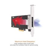 ICY Dock M.2 NVMe SSD to PCIe 3.0 x4 Removable SSD Mobile Rack for PCIe Expansion Slot | ToughArmor MB840M2P-B