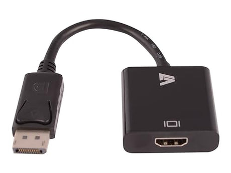 V7 CBLDPHD-1N Video Adapter DisplayPort/ HDMI 19 Pin HDMI Type A (F) to 20 Pin DisplayPort (M), Black Displayport to HDMI