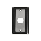 Tripp Lite RJ45 Bulkhead Wall Plate, 1 Cutout, Industrial, Metal - Stainless Steel, IP44, Single Gang, TAA (N206-FP01-IND)