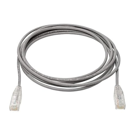 Tripp Lite Cat6 Gigabit Patch Cable Snagless UTP RJ45 Molded Slim Gray 10'(N201-S10-GY) Gray 10 ft.