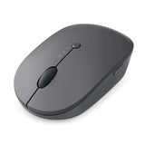 Lenovo Go Multi-Device Wireless Mouse, 2.4GHz Nano USB-C Receiver, Bluetooth, Adjustable DPI, USB-C Rechargeable Battery, Qi Wireless Charging, Ambidextrous, GY51C21211, Grey Multi-Device Mouse