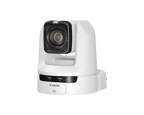 Canon CR-N100 PTZ Camera (White), 20x Optical Zoom, 4K UHD Video, Professional Productions, House of Worship, Education, Broadcast, Corporate, Events